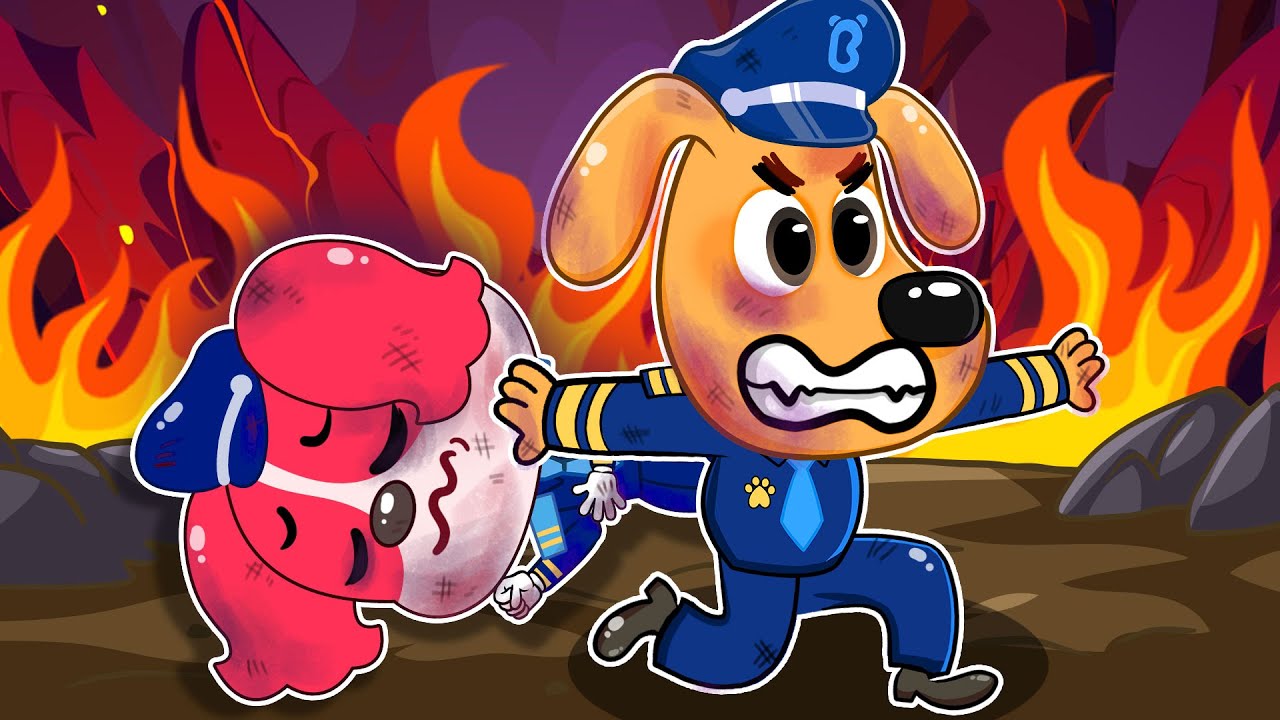 Pappilon In Danger! SHERIFF LABRADOR Rescue Time | FUNNY STORY⚡Labrador Cartoon Story