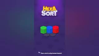Mastering Hexa Sort Level 1: Tips for Perfect Stacks & Merges screenshot 1
