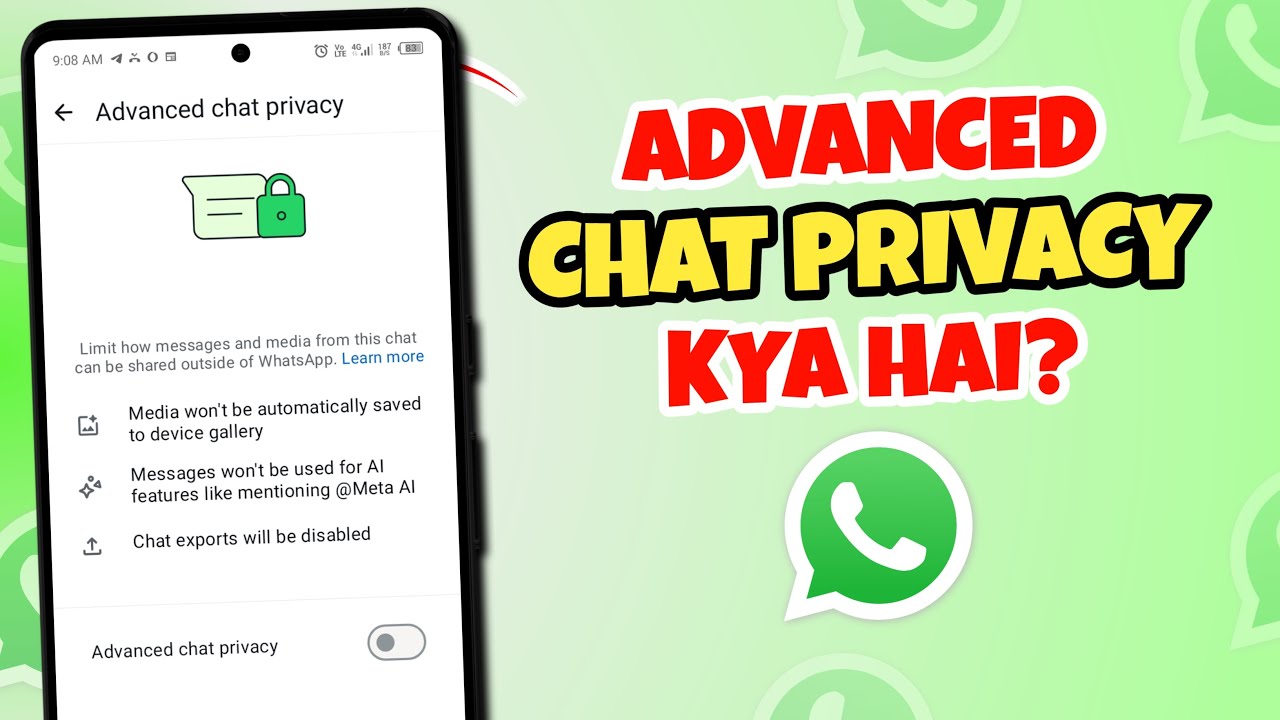 Whatsapp Advanced Chat Privacy Kya Hai | Whatsapp New Advanced Chat ...