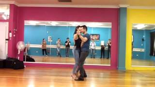 Ben & Eva bachata intermediate turn pattern