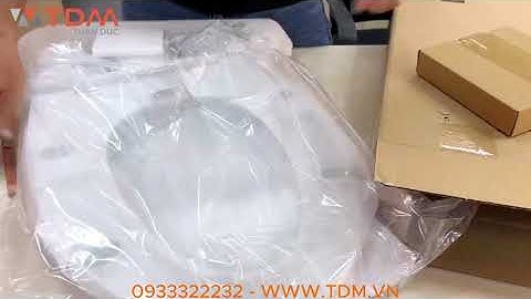 TDM.VN | Đập hộp nắp bồn cầu rửa cơ American Standard M4A839 lắp bàn cầu 1 khối 2 khối treo tường