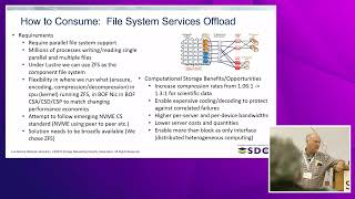 SNIA SDC2022  - HPC Scientific Simulation Computational Storage Saga Wealth
