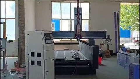 Acctek AKS1530-R high Z aixs ATC stone cnc machine test