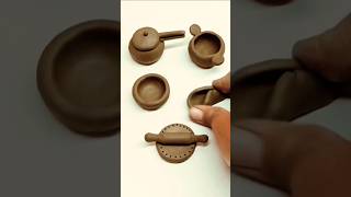 destoying a beautiful miniature clay 🌹❤🌿kitchenset #art #kitchenset #creativeclayideas #miniature 🌹🙏