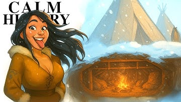 NO ADS* How Native Americans ACTUALLY Slept in Winter Tents Without Freezing…Boring History To Sleep