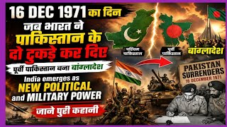 16 December 1971: जब भारत ने पाकिस्तान को दो टुकड़ों में बांट दिया | कैसे भारत बना सुपर पावर 🇮🇳||