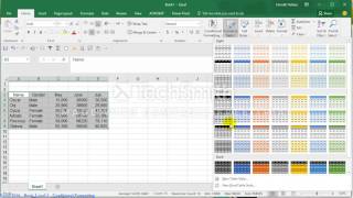 Ms Excel 2016 - Conditional Formatting