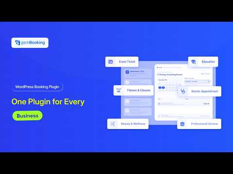 Introducing GemBooking  The Complete WordPress Booking Solution for Every Business