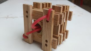 Wooden art Unique wooden slingshot
