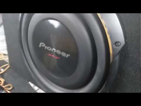 Pioneer ytlig subwoofer 12" Ib-flat Ib-flexing portad box TS-SW3002S4