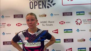 Disappointed Mia Blichfeldt out of Arctic Open 🏸