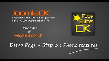 Page Builder CK - Step 3 : Phone and description