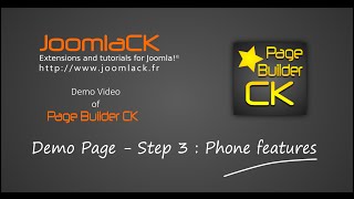 Page Builder CK - Step 3 : Phone and description