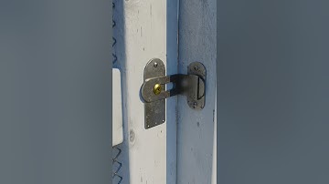 DIY Simple Manual 90° Sliding Wooden Gate Latch 🔐 #slidinglock #woodworking #doorhandles