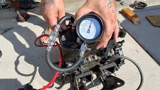 No reed cage, Kawasaki 650SX engine compression demonstration. 