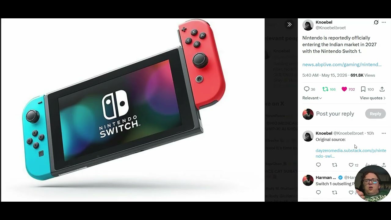 Nintendo Switch 1 To Release In India To Outsell Fake Sony