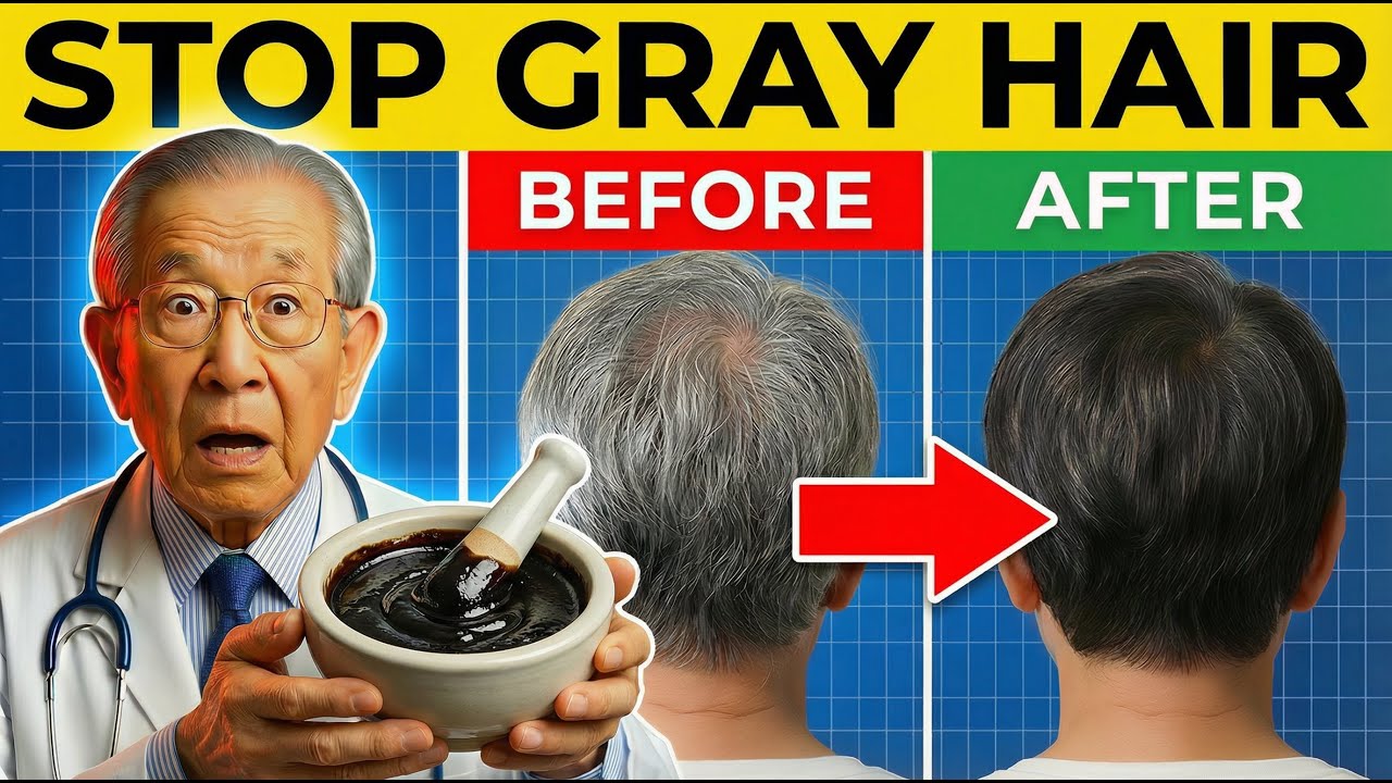 Over 60? 1 Home Remedy Reverses Gray Hair Naturally: Japan's Oldest Doctor