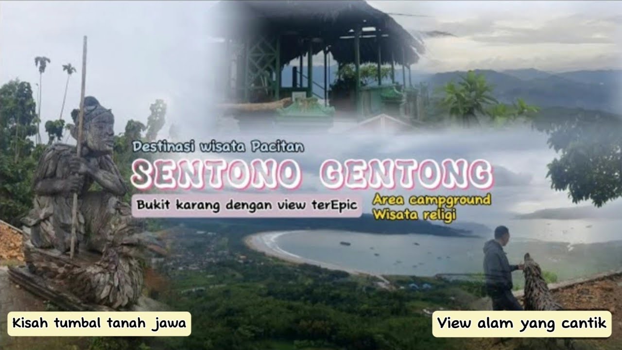 Kecantikan Sentono Gentong Pacitan dari ketinggian dan kisah tumbal tanah jawa oleh syekh subakir ‼️