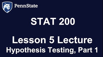 STAT 200 Lesson 5 Lecture
