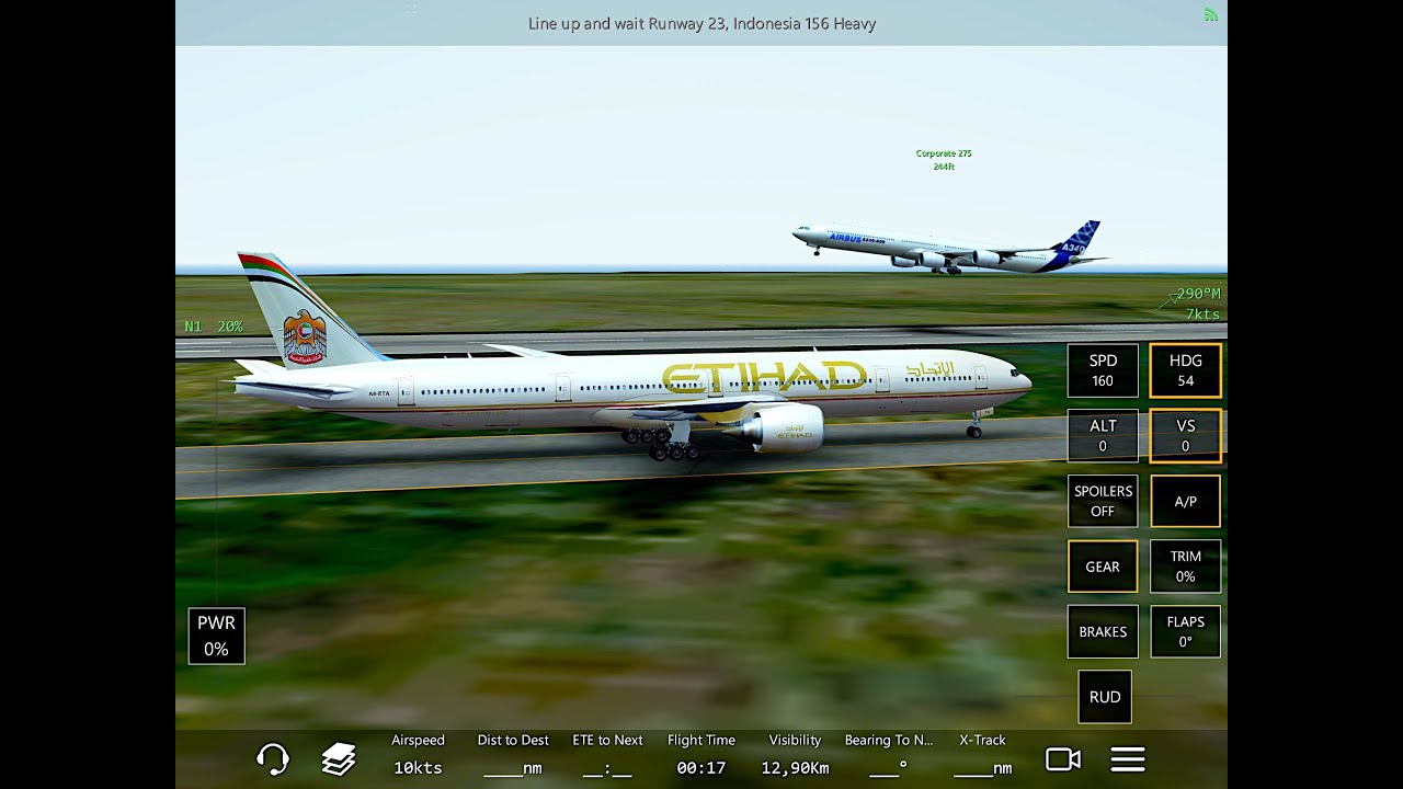 Infinite Flight Boeing 777300. Hawaii. Landing with bad weather