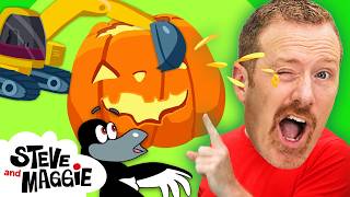 giant halloween pumpkin steve maggie haunted castle wheels