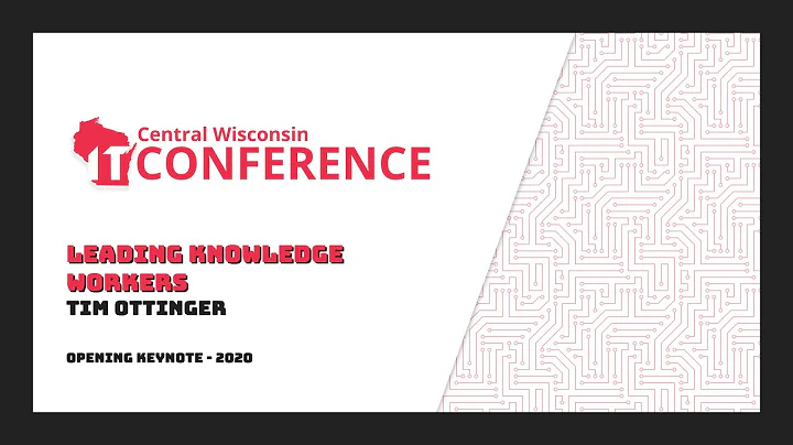 CWITC 2019: Tim Ottinger - Leading Knowledge Workers
