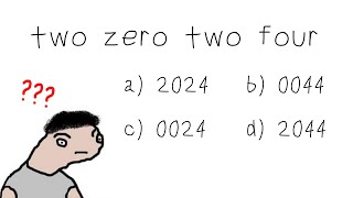 Try to answer correctly :) Two Zero Two Four