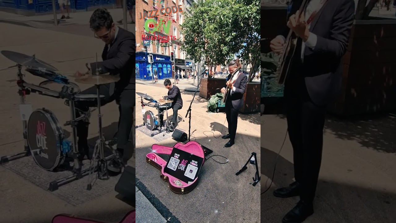 Jazz Code Smooths things out on Grafton Street  Dublin Busking just got Better on Grafton Street