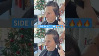 SIDE BASIC LINE BOB HAIRCUT: Complete Tutorial Linked Below! 🔥🔥🔥