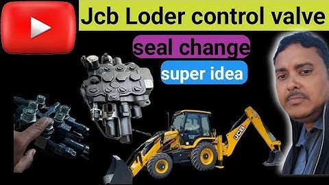 Hydraulic control valve spool seal change old model of jcb