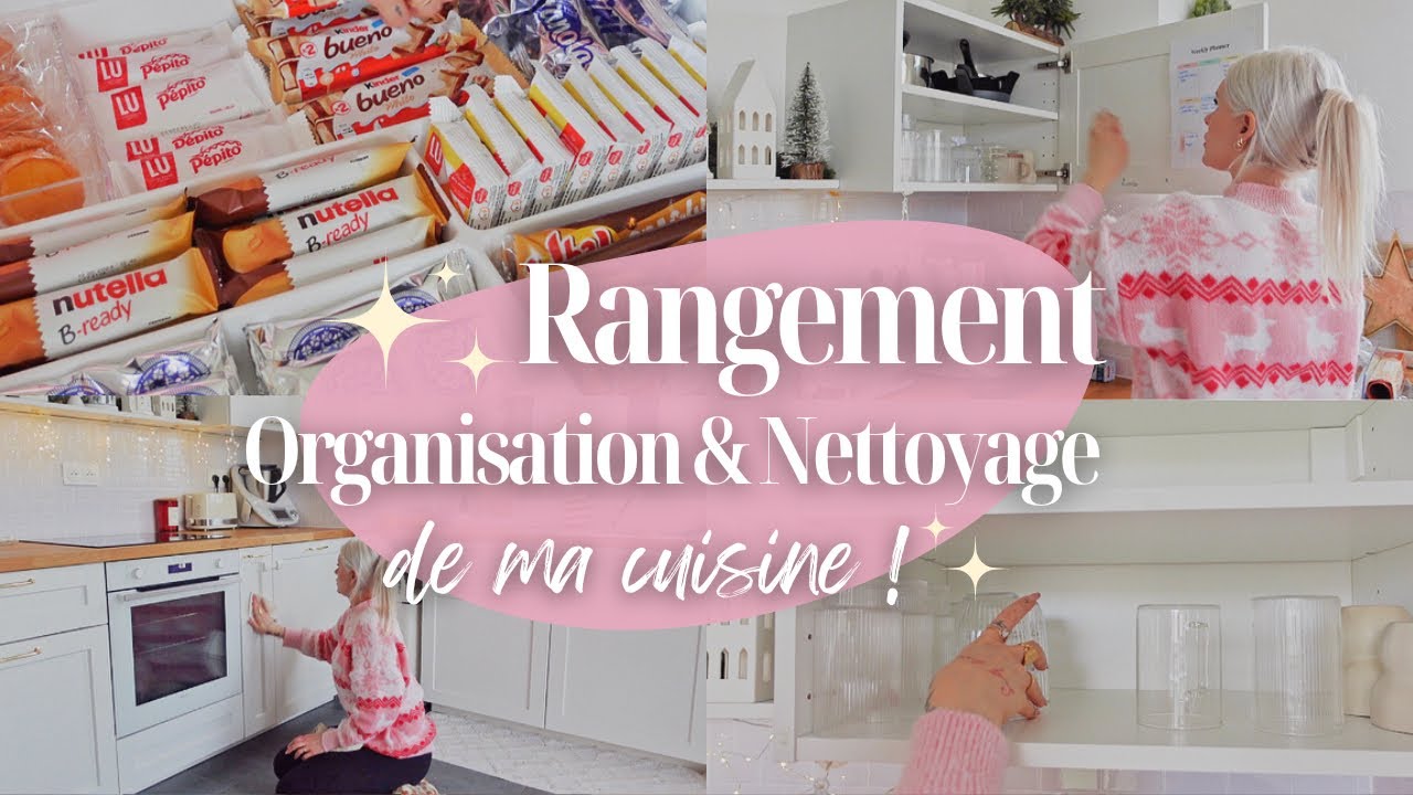 ORGANISATION + RANGEMENT + NETTOYAGE DE MA CUISINE 🫧🧼| Motivation • Ménage • Clean with me