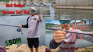 The Best Budget Surf Rod?  'Striper Killer' 10'6 Medium Berrypro Light Surf Rod Review by WeirdBeardFishin 4,828 views 7 months ago 4 minutes, 38 seconds