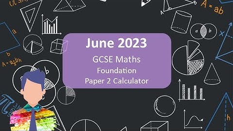 AQA GCSE Maths Foundation Paper 2 June 2023 Title