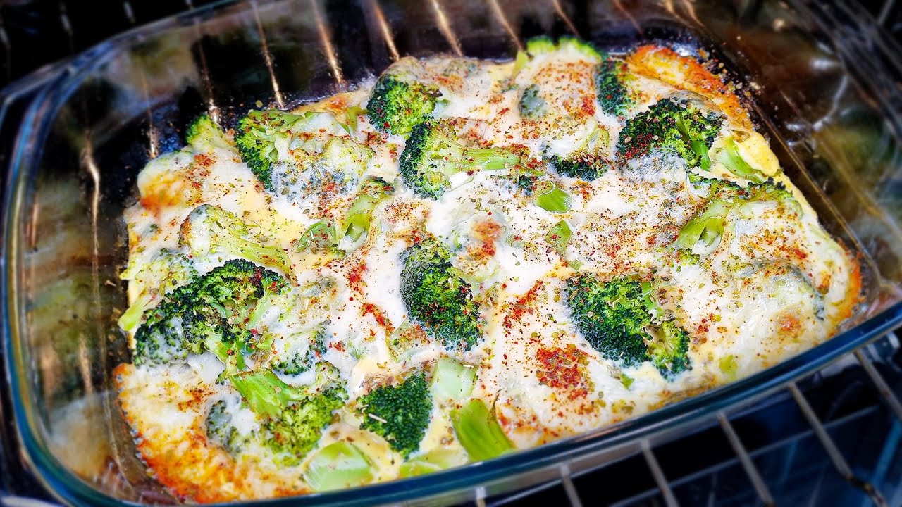 Frühstück mit Brokkoli! Einfaches Brokkoli Rezept mit Mozzarella. Frische rezepte