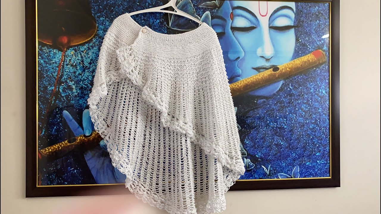 Summer Knitting Capelet|| Shrug || Pounchu #vardhmanwool #बुनाई #ritucreations #wool