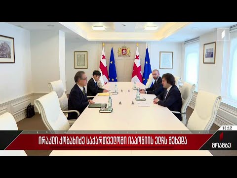 ირაკლი კობახიძე საქართველოში იაპონიის ელჩს შეხვდა