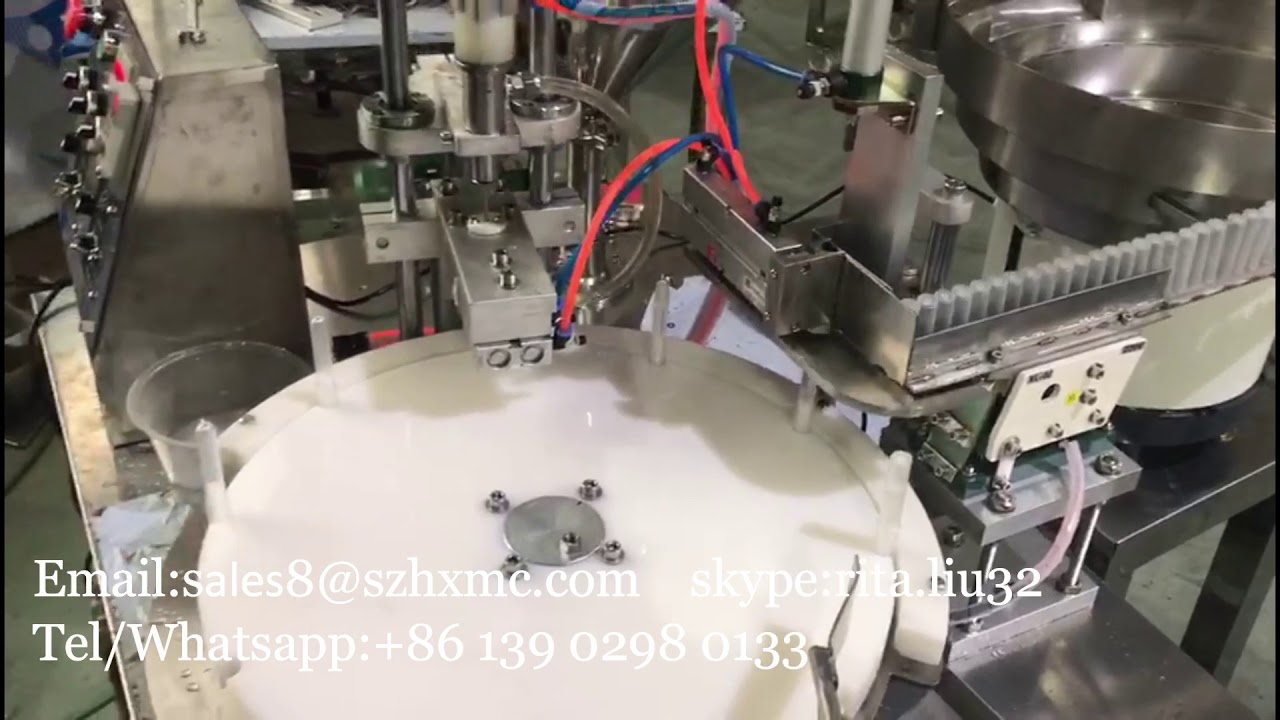 gel filling machine Gynecological gel tube filling machine - YouTube