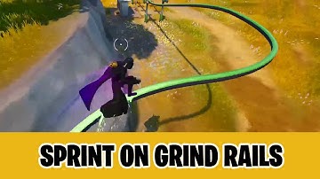 How to easily sprint on Grind Rails in Fortnite