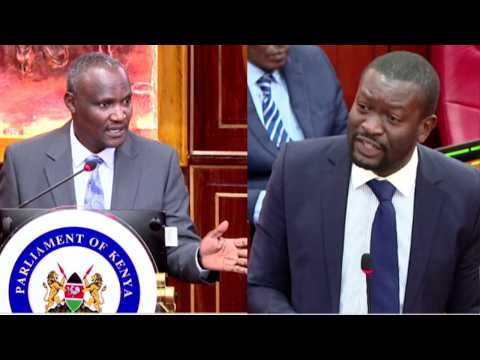 Sifuna on fire as he gives CS John Mbadi hard time in Senate during his Grilling.