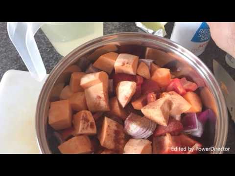 Red Pepper & Sweet Potato Soup