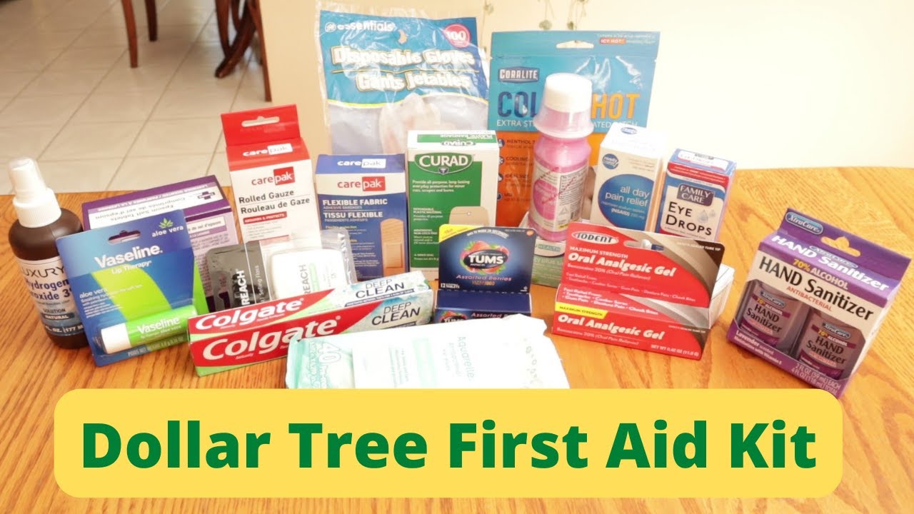 First Aid Kit Using Money FIRST AID KIT on a BUDGET! | Dollar Tree Haul - YouTube