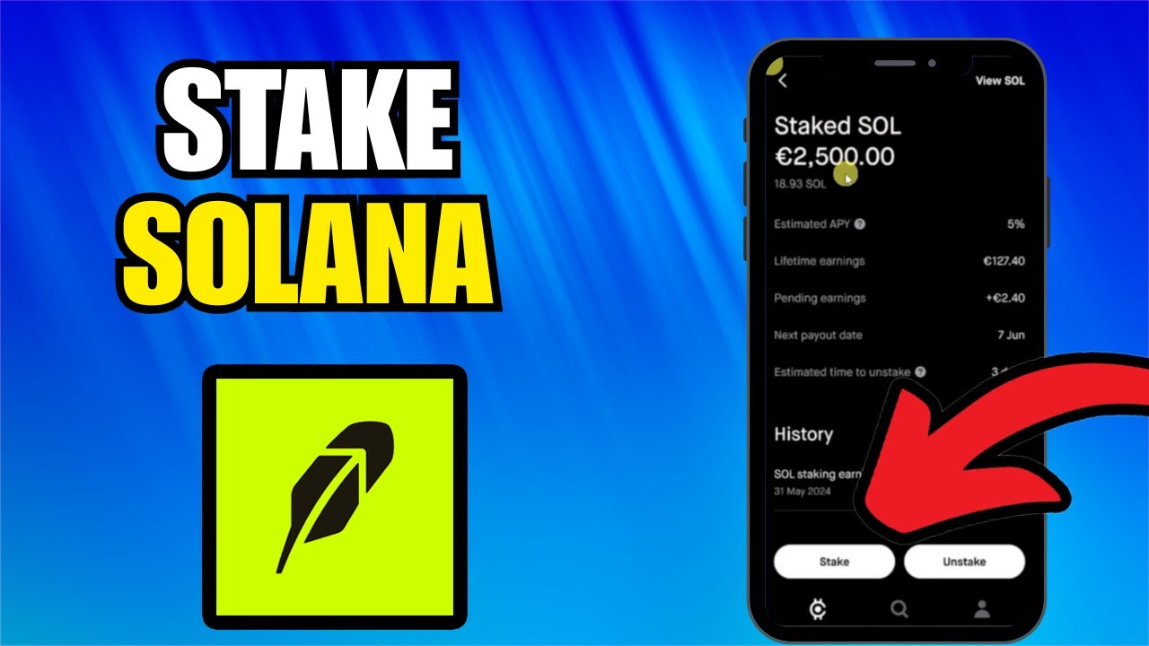 How To Stake Solana On Robinhood | Stake Crypto On Robinhood - YouTube
