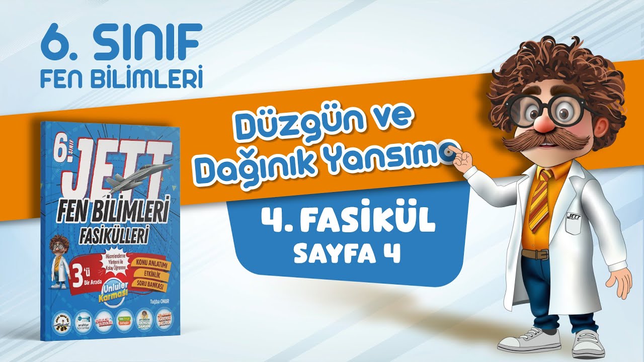 Düzgün ve Dağınık Yansıma - 6. Sınıf Jett Fen Bilimleri - Fasikül 4 - Sayfa 4