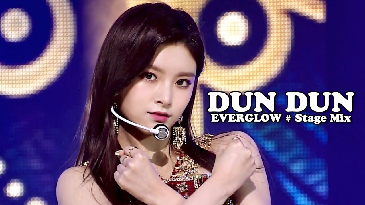 에버글로우(EVERGLOW) - 던던(DUN DUN) # 교차편집(Stage mix) KPOP 무대영상 [1440P]