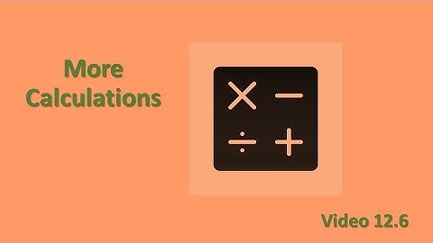 PSY 230 Video 12.6: More Calculations