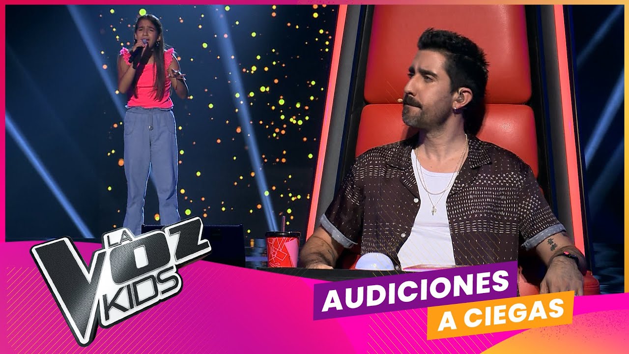 Celeste Gaite canta Ojalá | Audiciones a ciegas | La Voz Kids Uruguay 2023