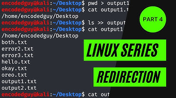 Linux Series Part 4 - Redirection stdin, stdout, stderr | rashahacks
