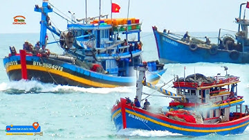 🔴 Ghe Lưới Bao về Cảng Lagi Mùa Gió Thổi || Bình Thuận Dấu Yêu