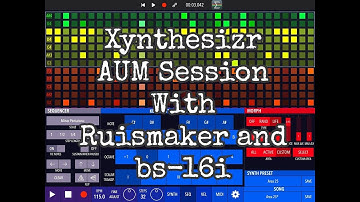 XYNTHESIZR - AUM Session With RUISMAKER & bs 16i - Demo for the iPad