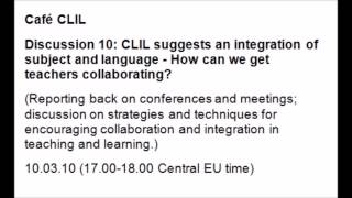 CC10 CLIL Collaboration
